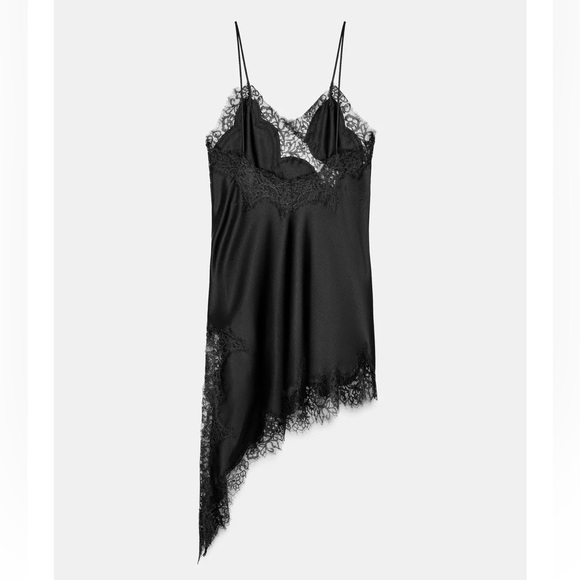 ZARA NWT ZW Collection Asymmetric Lace Dress - Picture 14 of 14